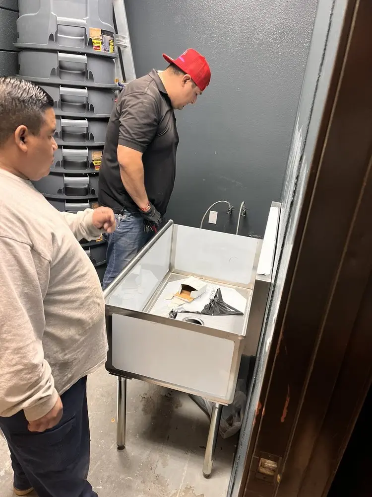 Commercial plumbing and sink installation in Collamer